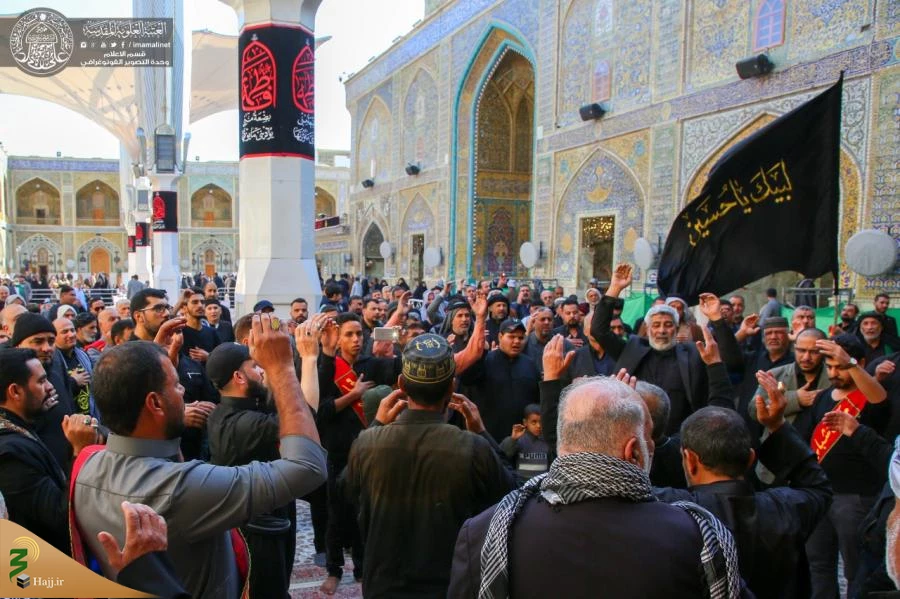 مراسم عزاداری فاطمیه اول در حرم امیرالمؤمنین (ع) برگزار شد+تصاویر  15
