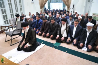 دیدار مسئولان و دست‌اندرکاران حج با رهبر معظم انقلاب اسلامی 5