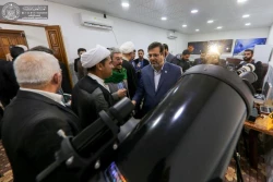 افتتاح رصد خانه ویژه رؤیت هلال در آرامگاه صافی صفا در نزدیکی آستان علوی 2