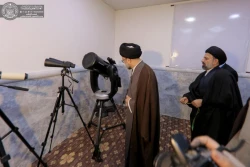 افتتاح رصد خانه ویژه رؤیت هلال در آرامگاه صافی صفا در نزدیکی آستان علوی 4