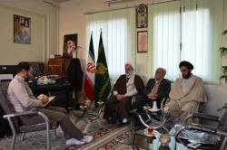 دیدارمسئول دفتر بعثه مقام معظم رهبری با مسئول آستان قدس رضوی اصفهان 2