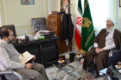 دیدارمسئول دفتر بعثه مقام معظم رهبری با مسئول آستان قدس رضوی اصفهان 4