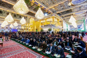 لذّت تلاوت قرآن کریم در حرم قمر بنی هاشم (ع)
