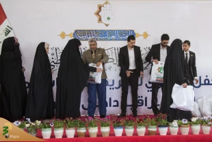 حرم حضرت عباس(ع) از دختران دانشجوی محجبه تقدیر کرد 7