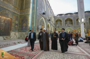 مشاور پاپ واتیکان به زیارت حرم امام علی(ع) مشرف شد 2