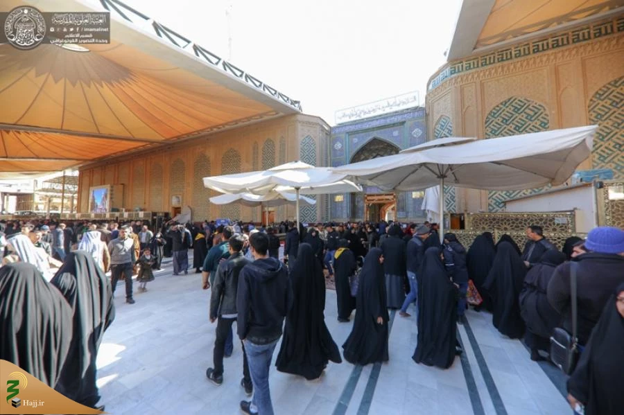 تصاویری ازحضور میلیونی زائرین در حرم امیرالمؤمنین(ع) 9