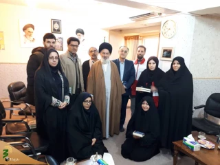 دیدار کادر پزشکی هلال احمر در نجف اشرف با حجت الاسلام والمسلمین علم الهدی