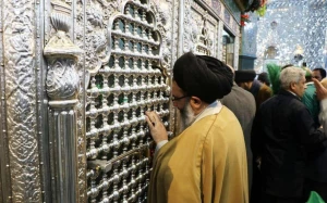 ضریح حضرت زینب ( س) غبارروبی شد