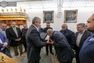 تولیت آستان مقدس علوی از مسئولین ستاد بازسازی عتبات تقدیر کرد 7