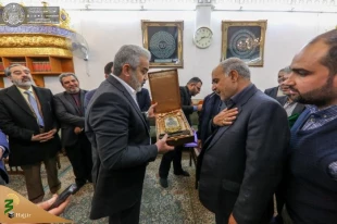 تولیت آستان مقدس علوی از مسئولین ستاد بازسازی عتبات تقدیر کرد 13