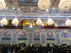حرم سیدالشهداء علیه السلام در سوگ مادر سادات سیاه پوش شد/تصاویر