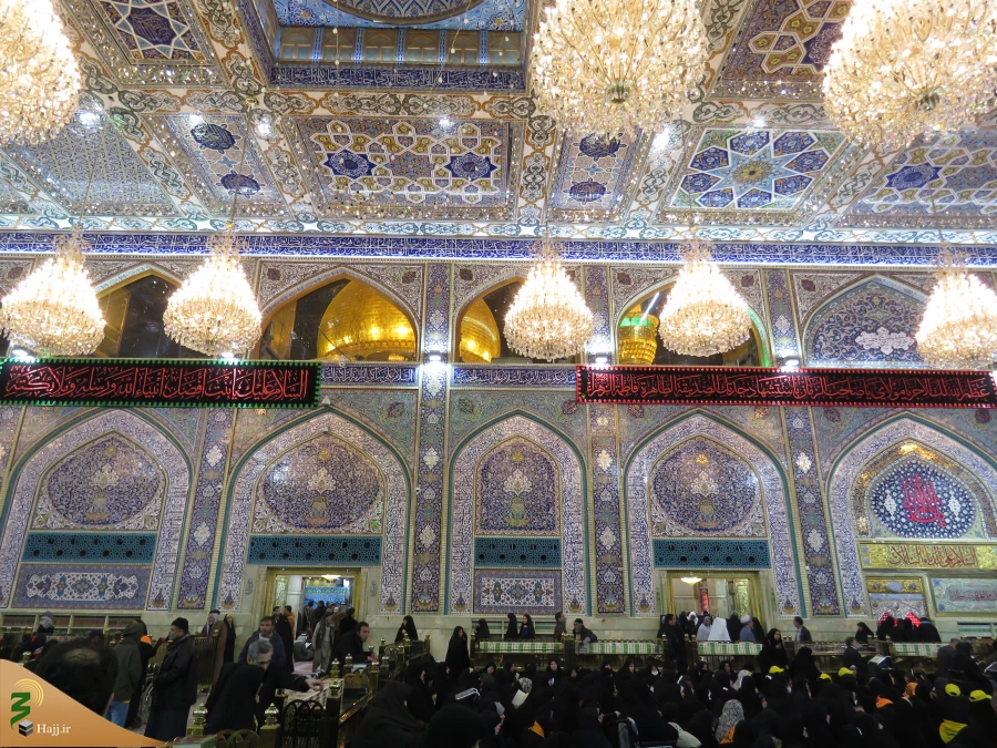 حرم سیدالشهداء علیه السلام در سوگ مادر سادات سیاه پوش شد/تصاویر