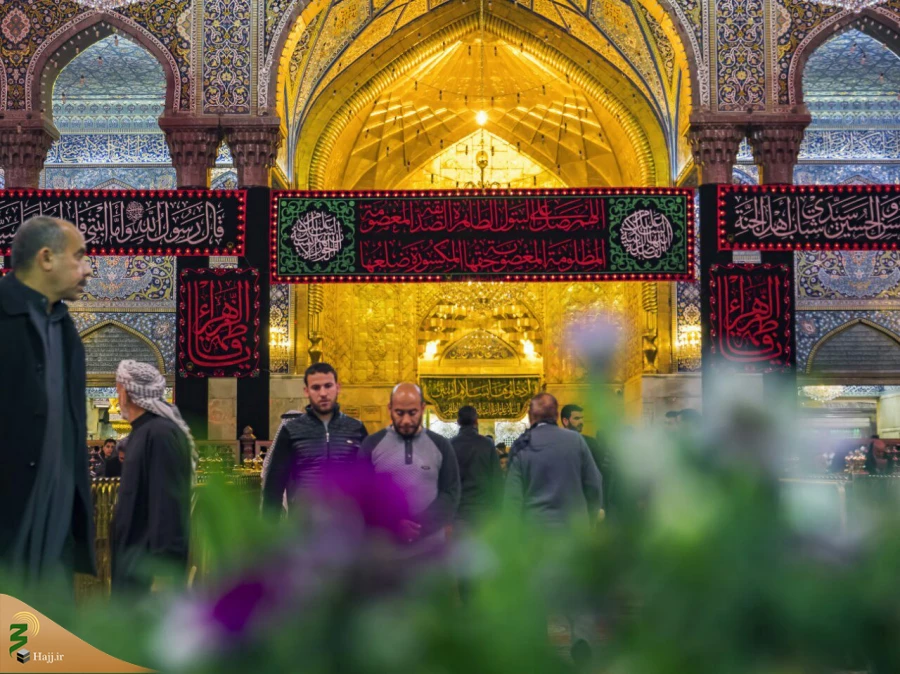 حرم سیدالشهداء علیه السلام در سوگ مادر سادات سیاه پوش شد/تصاویر