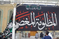 حرم امیرالمؤمنین(ع) در عزای شهادت حضرت زهرا(س) سیاهپوش شد 3
