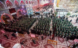 دسته عزاداری خادمان حرمین کربلا در ایام فاطمیه 4