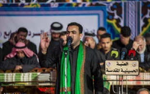 دسته عزاداری خادمان حرمین کربلا در ایام فاطمیه 5
