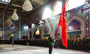 دسته عزاداری خادمان حرمین کربلا در ایام فاطمیه 10