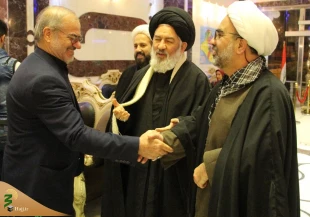 استقبال مسئول بعثه مقام معظم رهبری در نجف اشرف از کاروانهای دانشگاهی 2