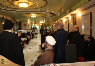 استقبال مسئول بعثه مقام معظم رهبری در نجف اشرف از کاروانهای دانشگاهی 4