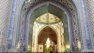 نقوش اسلیمی ، گره و خط در ایوان مقصوره مسجد گوهرشاد – تصاویر   7