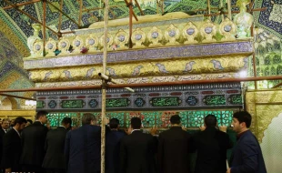 زیارت معاون اول رییس جمهور از  حرم مقدس حضرت رقیه(س) 2