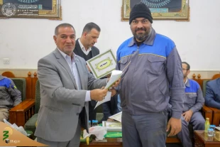 تقدیر از خادمان افتخاری ایرانی از سوی شورای آستان علوی 3
