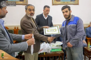 تقدیر از خادمان افتخاری ایرانی از سوی شورای آستان علوی 5