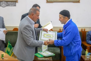 تقدیر از خادمان افتخاری ایرانی از سوی شورای آستان علوی 6