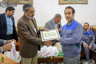 تقدیر از خادمان افتخاری ایرانی از سوی شورای آستان علوی 8