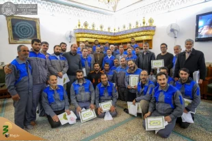 تقدیر از خادمان افتخاری ایرانی از سوی شورای آستان علوی 9
