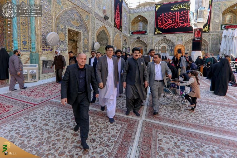 هیئتی از مجلس سنای پاکستان به زیارت حرم امیرالمؤمنین(ع) مشرف شد+ تصاویر  2