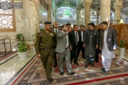 هیئتی از مجلس سنای پاکستان به زیارت حرم امیرالمؤمنین(ع) مشرف شد+ تصاویر  3