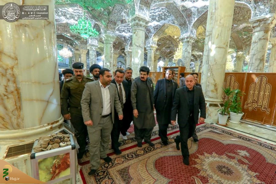 هیئتی از مجلس سنای پاکستان به زیارت حرم امیرالمؤمنین(ع) مشرف شد+ تصاویر  5