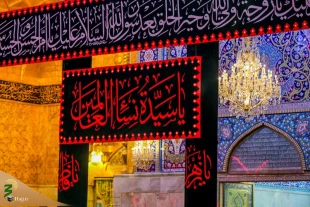 صحن و سرای حرم مطهر حضرت سیدالشهدا در ایام فاطمیه 2