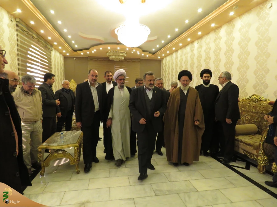 استقبال مسئول دفتر نمایندگی بعثه مقام معظم رهبری در عراق از رئیس سازمان حج وز یارت+ گزارش تصویری 2