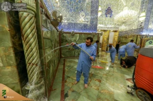 حرم مطهر امیرالمؤمنین (علیه السلام) شست‌وشو شد + تصاویر  2
