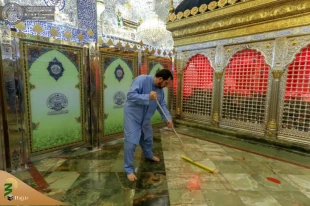 حرم مطهر امیرالمؤمنین (علیه السلام) شست‌وشو شد + تصاویر  3