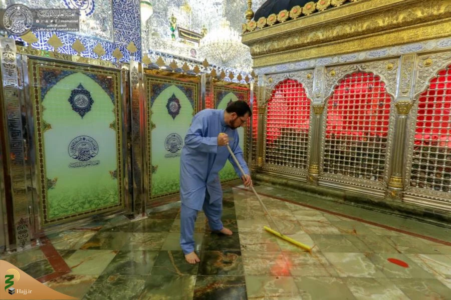 حرم مطهر امیرالمؤمنین (علیه السلام) شست‌وشو شد + تصاویر  3