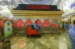 حرم مطهر امیرالمؤمنین (علیه السلام) شست‌وشو شد + تصاویر  6