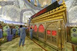 حرم مطهر امیرالمؤمنین (علیه السلام) شست‌وشو شد + تصاویر  7