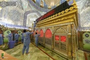 حرم مطهر امیرالمؤمنین (علیه السلام) شست‌وشو شد + تصاویر  7