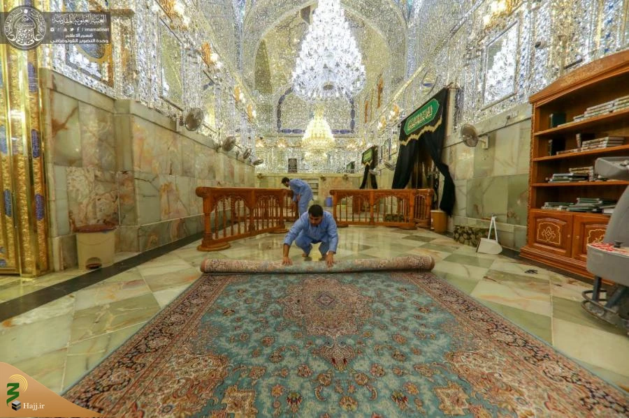 حرم مطهر امیرالمؤمنین (علیه السلام) شست‌وشو شد + تصاویر  2