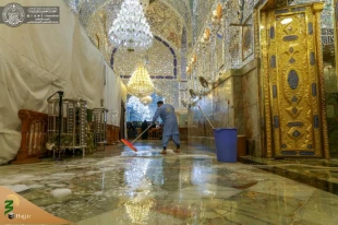 حرم مطهر امیرالمؤمنین (علیه السلام) شست‌وشو شد + تصاویر  4