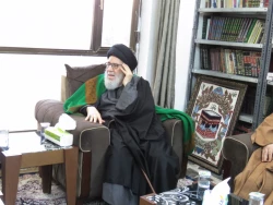 در دیدار مسئول دفتر نمایندگی بعثه مقام معظم رهبری در عراق با آیت الله قزوینی مطرح شد:
انقلاب اسلامی یک حرکت فرهنگی عظیم در جهان بود 
 4