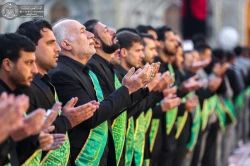 خادمان حرم امیرالمؤمنین (ع) در سالروز وفات حضرت ام البنین(س) عزاداری کردند+تصاویر  5