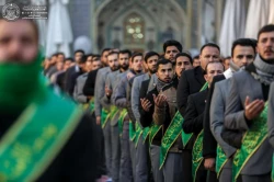 خادمان حرم امیرالمؤمنین (ع) در سالروز وفات حضرت ام البنین(س) عزاداری کردند+تصاویر  6