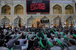 خادمان حرم امیرالمؤمنین (ع) در سالروز وفات حضرت ام البنین(س) عزاداری کردند+تصاویر  2