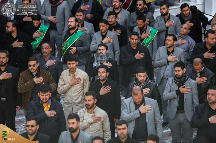 خادمان حرم امیرالمؤمنین (ع) در سالروز وفات حضرت ام البنین(س) عزاداری کردند+تصاویر  5