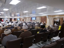 گردهمایی روحانیون و مداحان عتبات عالیات استان قم برگزار شد 9