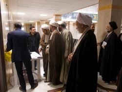 گردهمایی روحانیون و مداحان عتبات عالیات استان قم برگزار شد 19